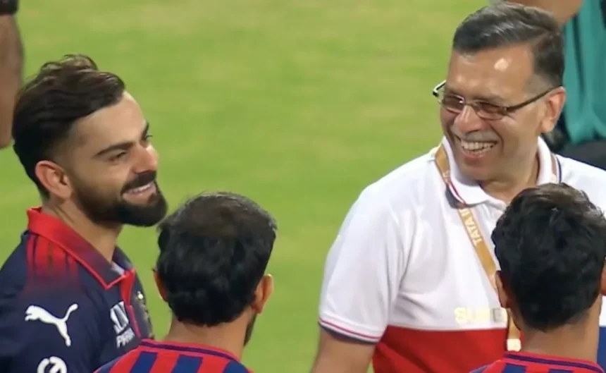 Virat Kohli meets LSG Sanjiv Goenka after the match